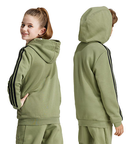 adidas Performance Cardigan - U 3S FL FZ - Grøn/Sort