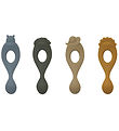 Liewood Skeer - Silikone - Liva - 4-pak - Safari/Blue Multi Mix