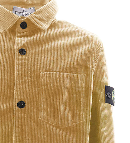 Stone Island Overshirt - Fløjl - Natural Beige