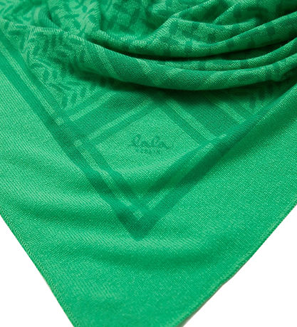 LaLa Berlin Tørklæde - 162x85 - Triangle Trinity - Cra Cra/Grøn