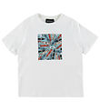 Emporio Armani T-shirt - Hvid m. Farver
