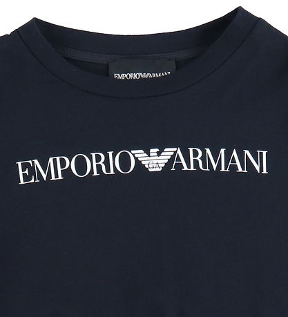 Emporio Armani Bluse - Navy/Hvid