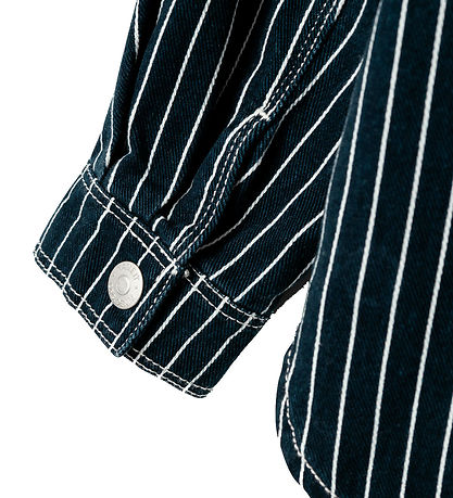 Name It Denimjakke - NkfMine - Dark Sapphire Stripes