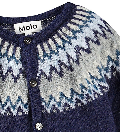 Molo Cardigan - Uld - Bay - Blues