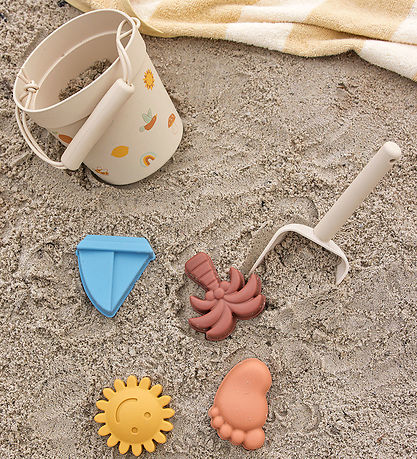Bloomingville Mini Strandsæt - Agnes - Silikone - Natur