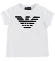 Emporio Armani T-shirt - Hvid m. Sort