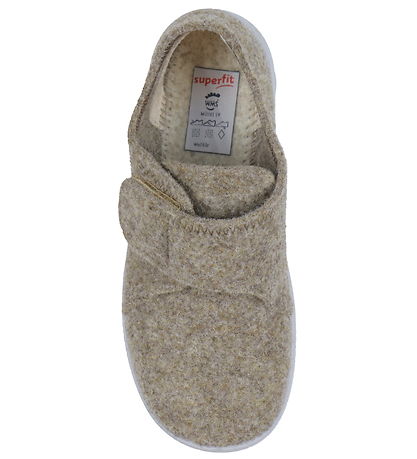 Superfit Hjemmesko - Uld - Happy - Beige/Grå