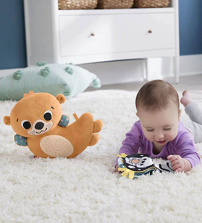 Fisher-Price Bamse - 22,8 cm - 2-In-1 Rockin' Tummy Time Otter