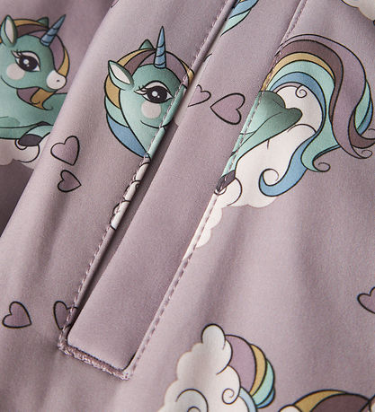 Name It Softshelldragt m. Fleece - Noos - NmfAlfa08 - Purple Dov