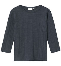 Name It Bluse - Wolle - NmmWang - Ombre Blue