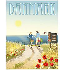 Vissevasse Plakat - 50x70 cm - Danmark - Sommerliv