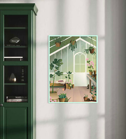 Vissevasse Billederamme - Træ - 30x40 cm - Spring Green