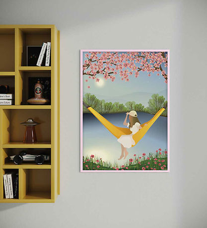 Vissevasse Billederamme - Træ - 50x70 cm - Rosa