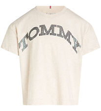 Tommy Hilfiger T-Shirt - Tommy Dot Folie - Heathered Oat