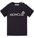 Moncler T-shirt - Medium Blue m. Hvid