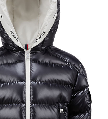 Moncler Dunjakke - Ganzorig - Medium Blue m. Hvid