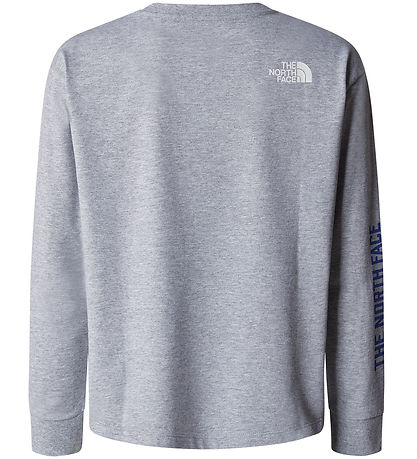 The North Face Bluse - Varsity Graphic Oversize - Grå Melange