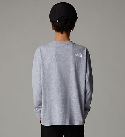 The North Face Bluse - Varsity Graphic Oversize - Grå Melange