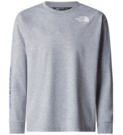 The North Face Bluse - Varsity Graphic Oversize - Grå Melange