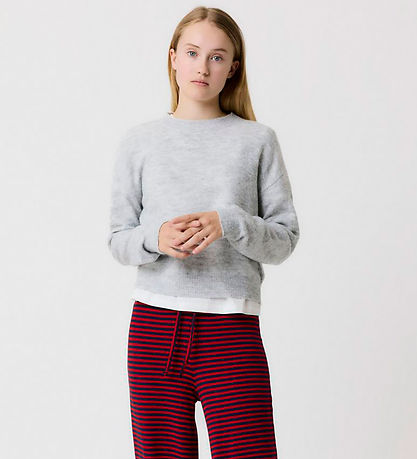 LMTD Bluse - Noos - Strik - NlfLodet - Light Grey Melange/14-040