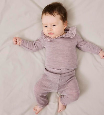 Name It Leggings - Noos - Uld - NbfWang - Purple Dove