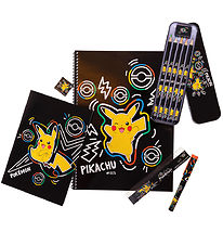 Pokémon Farvesæt - Bumper Pack - Sort m. Pikachu