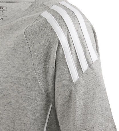 adidas Performance T-shirt - Tiro24 Swteey - Grå/Hvid