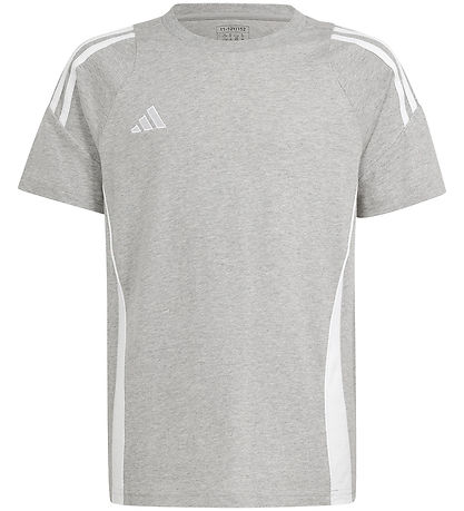 adidas Performance T-shirt - Tiro24 Swteey - Grå/Hvid