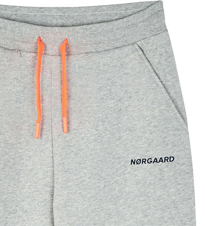 Mads Nørgaard Sweatpants - Poro - Light Grey Melange