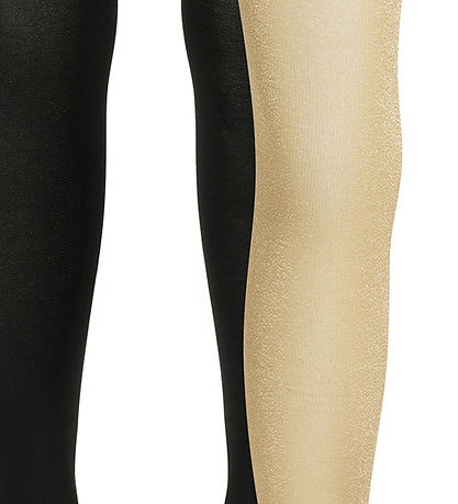 The New Strømpebukser - 2-pak - Gold Glitter