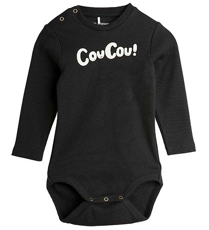 Mini Rodini Body l/æ - Rib - Coucou - Sort
