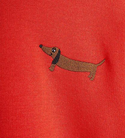Mini Rodini Sweatshirt - Dog - Rød