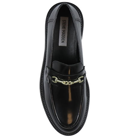 Steve Madden Sko - Huddles Loafer - Black Leather