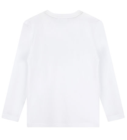 BOSS Bluse - Hvid m. Sort