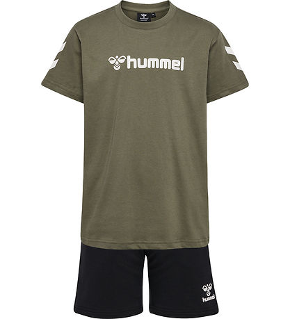 Hummel Shorts/T-shirt - hmlNovet - Dusty Olive