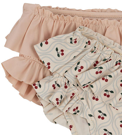 Konges Sløjd Badebukser - 2-pak - Frill - Cherry Motif