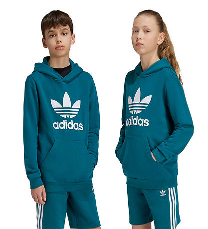 adidas Originals Hættetrøje - Trefoil - Petroleum