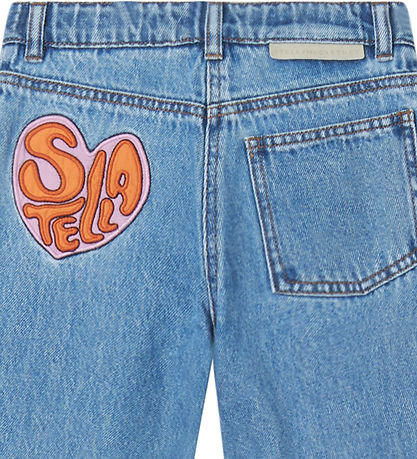Stella McCartney Kids Jeans - Blå m. Hjerte