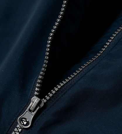 Name It Bomberjakke - NknMain - Dark Sapphire/Hvid m. Rød