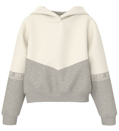 Name It Hættetrøje - NkfNoli - Grey Melange