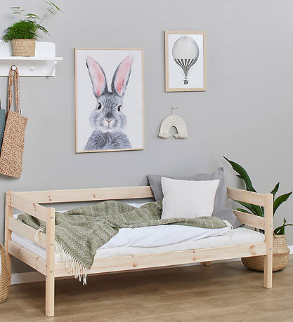 Hoppekids Juniorseng - ECO Comfort - 166x76x65 cm - Natural Wood
