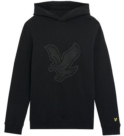 Lyle & Scott Hættetrøje - Graphic Eagle - Jet Black