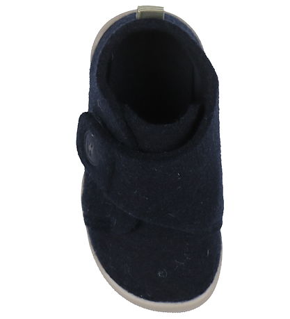 Wheat Hjemmesko - Uld - Fleecy - Navy