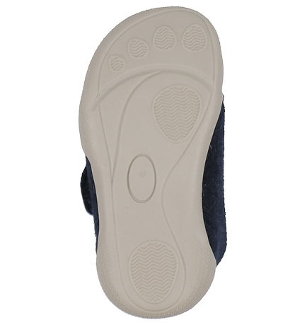 Wheat Hjemmesko - Uld - Fleecy - Navy