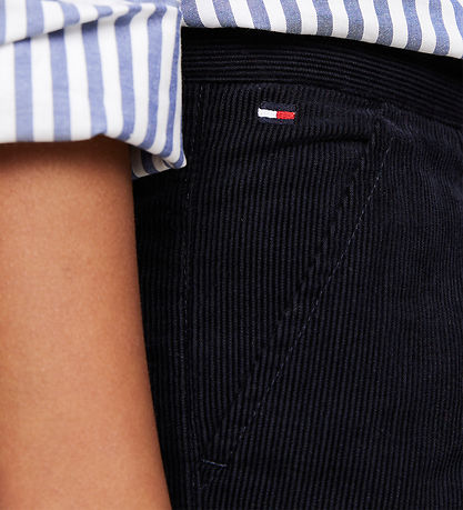Tommy Hilfiger Fløjlsbukser - Wide - Desert Sky