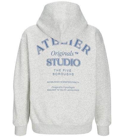 Jack & Jones Hættetrøje - JorBrooklyn - White Melange