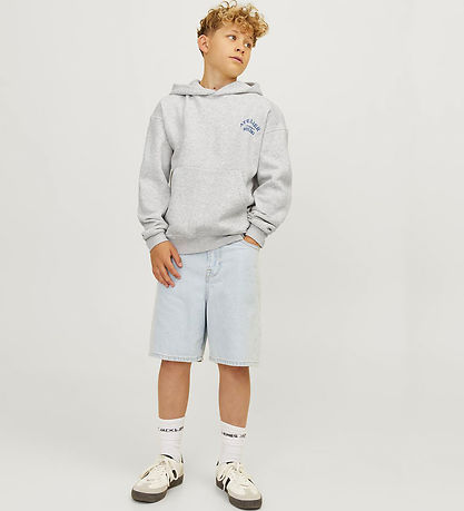 Jack & Jones Hættetrøje - JorBrooklyn - White Melange