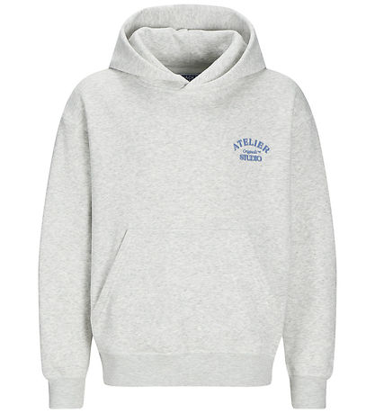 Jack & Jones Hættetrøje - JorBrooklyn - White Melange