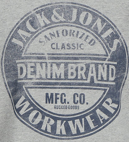 Jack & Jones Sweatshirt - JjJeans - Light Grey Melange