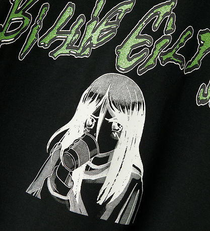 Name It T-shirt - NkfJaxana Billie Eilish - Sort